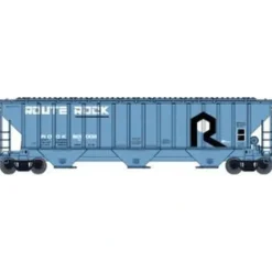 Trains|Atlas 50000502 N 4750 3-Bay Cvd.Hopper ROCK #801002 - Model Train Junction: Quality Parts and Art Supplies