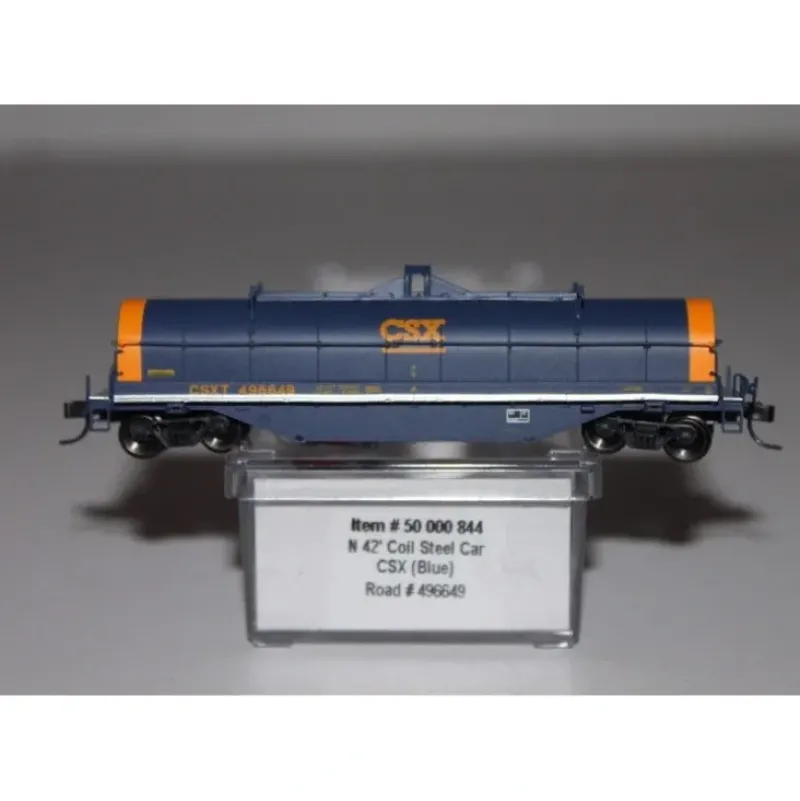 Trains|Atlas 50000844 N 42' Coil Steel Car CSX #496649 LN/Box - Model Train Junction: Quality Parts and Art Supplies