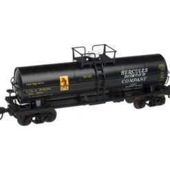 Trains|Atlas 43411 N ACF 11,000-Gallon Tank, Hercules Powder #94991 - Model Train Junction: Quality Parts and Art Supplies