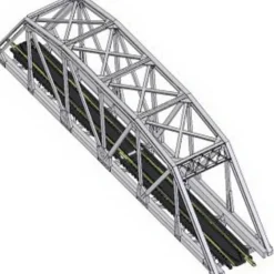 Trains|Atlas 2570 N Black Code 80 Through Truss Bridge Kit - Model Train Junction: Quality Parts and Art Supplies