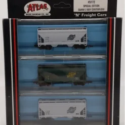 Trains|Atlas 5772 N Chicago & Northwestern Special Edition 2-Bay Hoppers (Set of 3) LN/Box - Model Train Junction: Quality Parts and Art Supplies