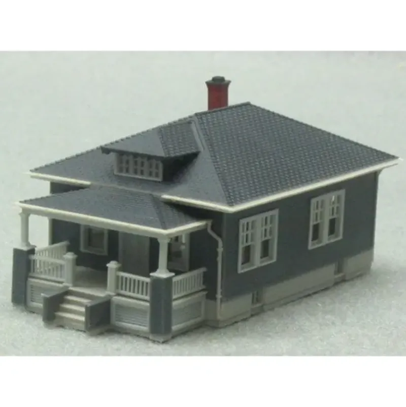 Trains|Atlas 2847-1 N Gray Barb's Bungalow BuiltUp - Model Train Junction: Quality Parts and Art Supplies