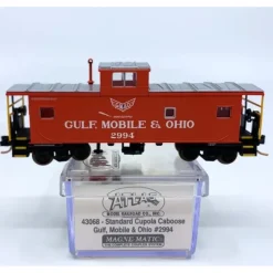Trains|Atlas 43068 N Gulf, Mobile, & Ohio Standard Cupola Caboose #2994 - Model Train Junction: Quality Parts and Art Supplies