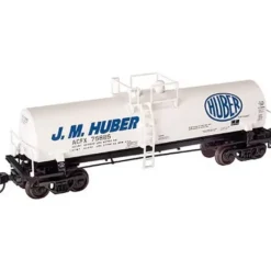 Trains|Atlas 34825 N J.M.Huber 11,000g Tank Car #75885 - Model Train Junction: Quality Parts and Art Supplies