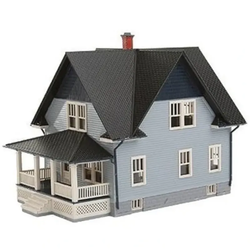 Trains|Atlas 28523 N Kim Classic American Home Blue-Built-Up - Model Train Junction: Quality Parts and Art Supplies