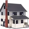 Trains|Atlas 2845-1 N Off White Kate's Colonial Home Built Up - Model Train Junction: Quality Parts and Art Supplies