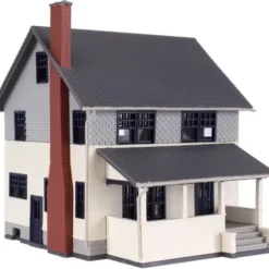 Trains|Atlas 2845-1 N Off White Kate's Colonial Home Built Up - Model Train Junction: Quality Parts and Art Supplies