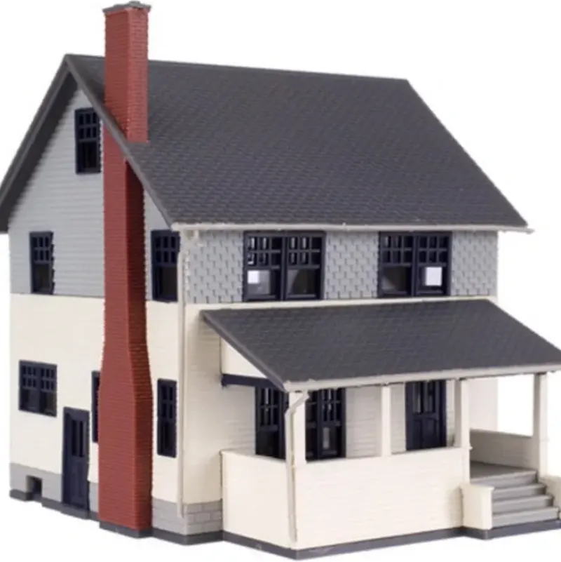 Trains|Atlas 2845-1 N Off White Kate's Colonial Home Built Up - Model Train Junction: Quality Parts and Art Supplies