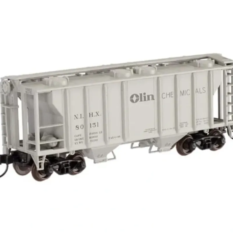 Trains|Atlas 31948 N Olin Chemical Trainman PS-2 2-Bay Covered Hopper #80154 - Model Train Junction: Quality Parts and Art Supplies