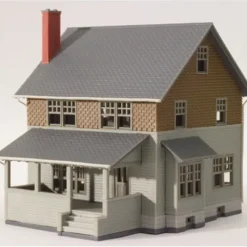 Trains|Atlas 28452 N Olive Green Kate's Colonial Home Built-Up - Model Train Junction: Quality Parts and Art Supplies