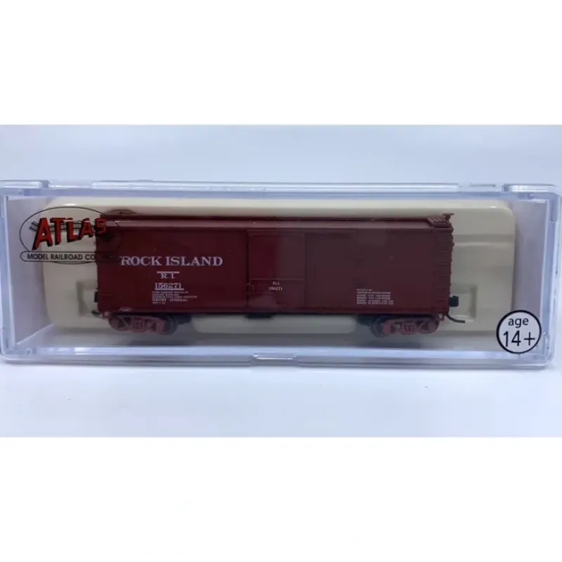 Trains|Atlas 45753 N Rock Island Double Sheathed Boxcar #156271 - Model Train Junction: Quality Parts and Art Supplies