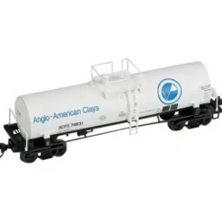 Trains|Atlas 34913 N Scale Anglo-American Clays ACFX 11,000g Tank Car #78631 - Model Train Junction: Quality Parts and Art Supplies