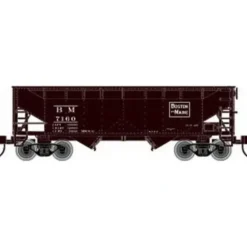 Trains|Atlas 40826 N Scale B&M 2-Bay Offset Hopper #7160 - Model Train Junction: Quality Parts and Art Supplies