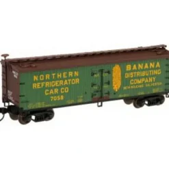 Trains|Atlas 41526 N Scale Banana Dist. 40' Wood Reefer #7058 - Model Train Junction: Quality Parts and Art Supplies
