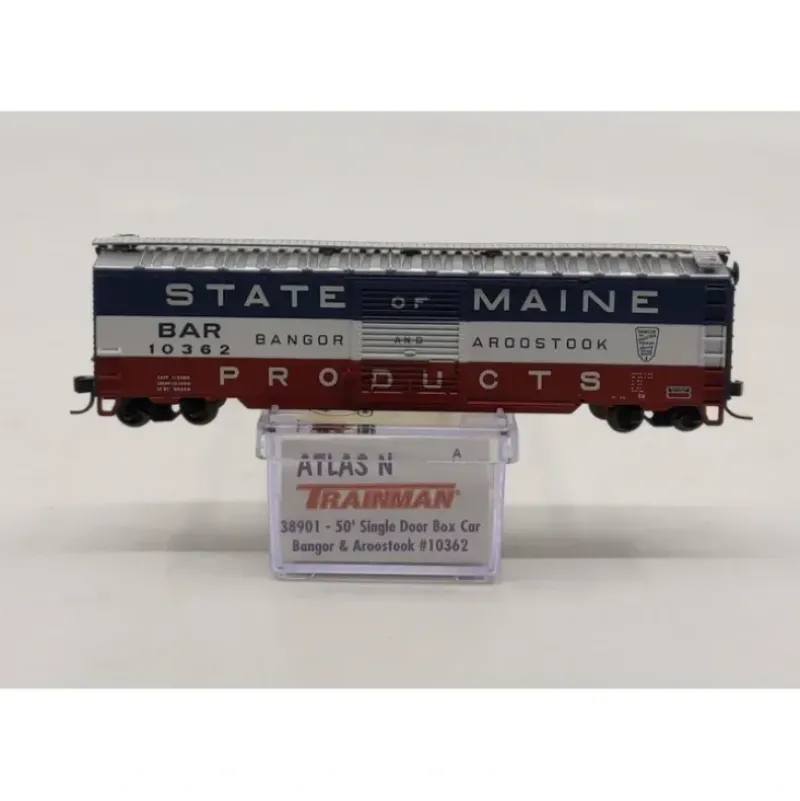 Trains|Atlas 38901 N Scale BAR 50' Boxcar #10362 - Model Train Junction: Quality Parts and Art Supplies
