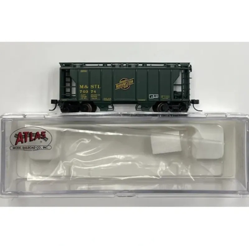 Trains|Atlas 31807 N Scale C&NW/M&StL PS2 Covered Hopper #70374 - Model Train Junction: Quality Parts and Art Supplies