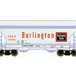 Trains|Atlas 39265 N Scale CB&Q 2-Bay Centerflow Hopper #183925 - Model Train Junction: Quality Parts and Art Supplies