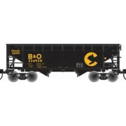 Trains|Atlas 40828 N Scale Chessie 2-Bay Offset Hopper #235200 - Model Train Junction: Quality Parts and Art Supplies