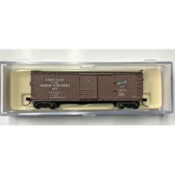 Trains|Atlas 45743 N Scale Chicago & North Western Double Sheathed Boxcar #142223 - Model Train Junction: Quality Parts and Art Supplies