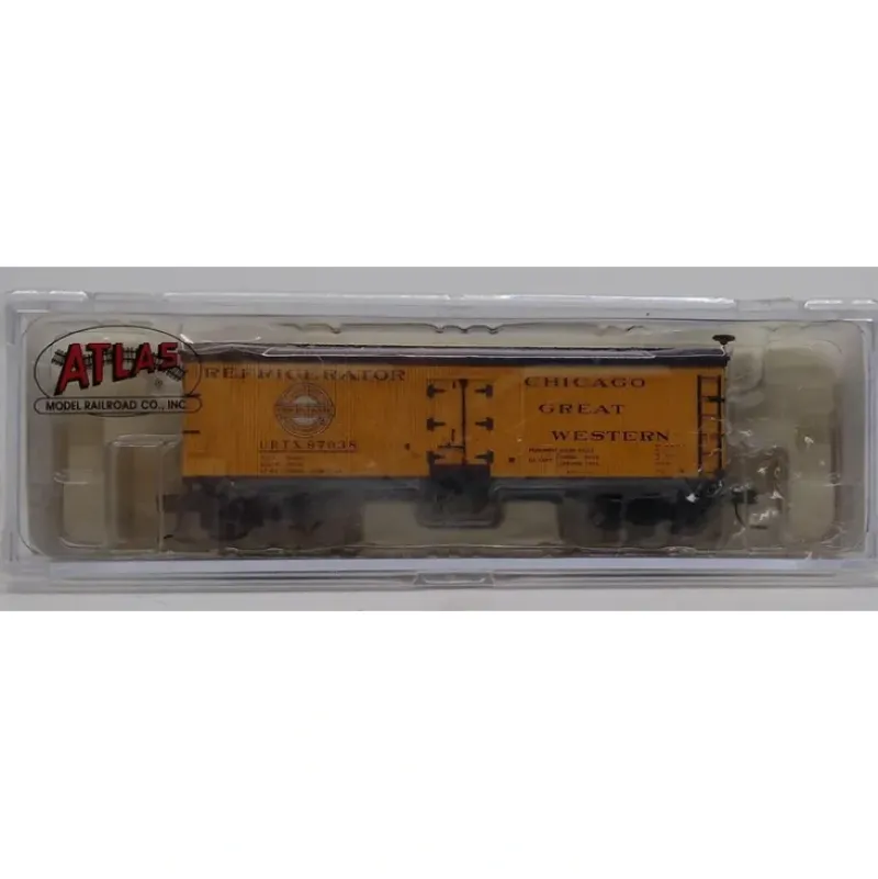 Trains|Atlas 41512 N Scale Chicago Great Western 40' Wood Reefer #97038 - Model Train Junction: Quality Parts and Art Supplies