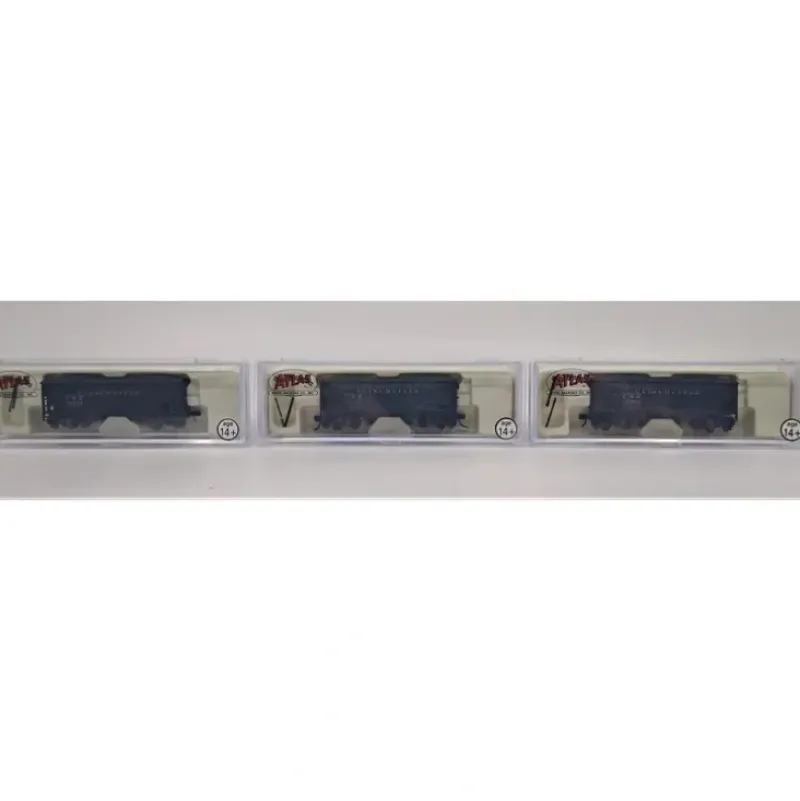 Trains|Atlas 5613 N Scale Clinchfield 2-Bay Offset Side Hopper Cars (Set of 3) - Model Train Junction: Quality Parts and Art Supplies