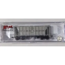 Trains|Atlas 31973 N Scale Delaware & Hudson PS-2 Hopper #12110 - Model Train Junction: Quality Parts and Art Supplies