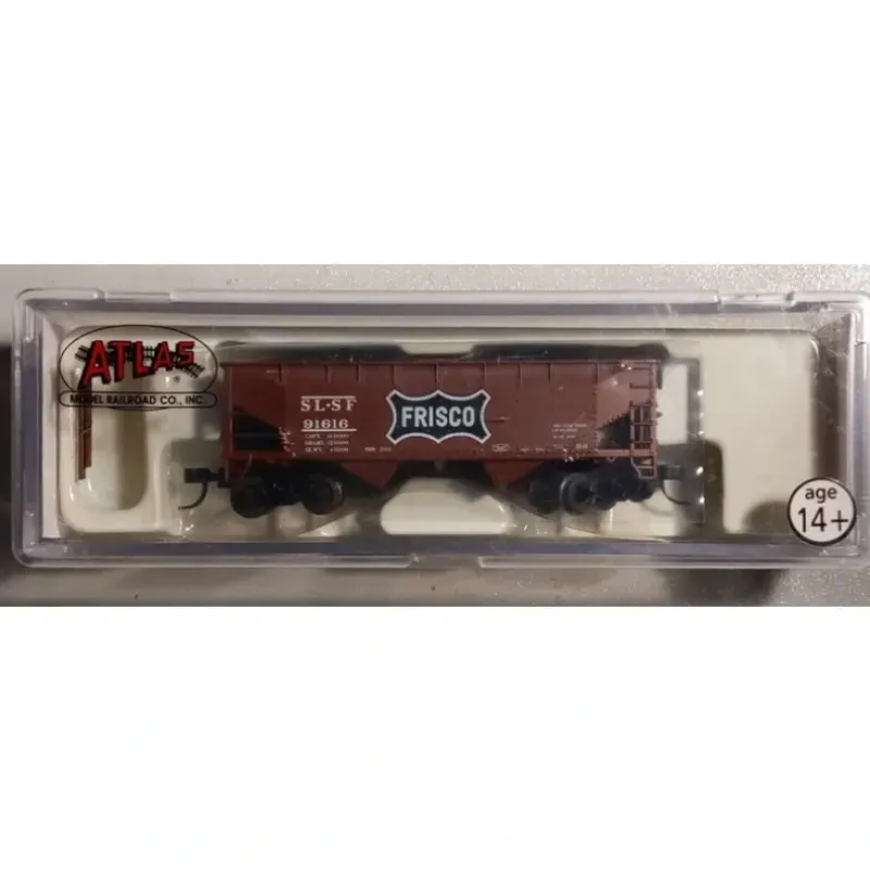 Trains|Atlas 40819 N Scale Frisco 2-Bay Offset Side Hopper #91616 - Model Train Junction: Quality Parts and Art Supplies