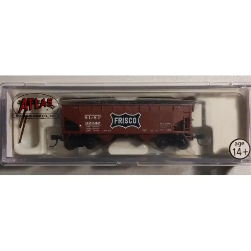 Trains|Atlas 40820 N Scale Frisco 2-Bay Offset Side Hopper #92047 - Model Train Junction: Quality Parts and Art Supplies