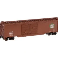 Trains|Atlas 36430 N Scale GTW 50' Double Door Boxcar #591555 - Model Train Junction: Quality Parts and Art Supplies