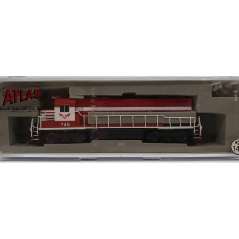 Trains|Atlas 47660 N Scale Gulf, Mobile & Ohio GP38-2 Diesel Locomotive #740 - Model Train Junction: Quality Parts and Art Supplies