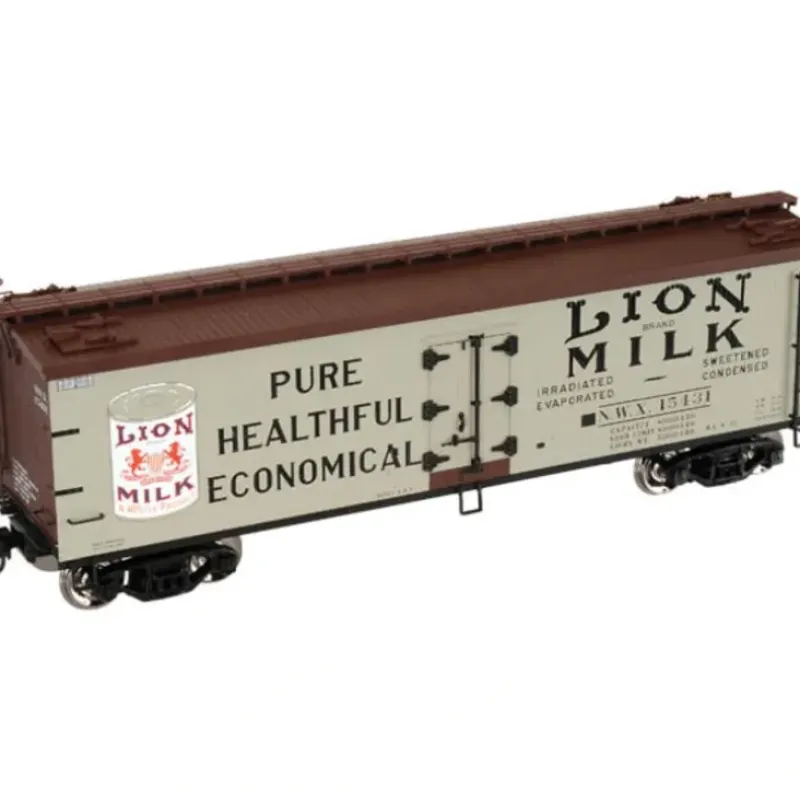 Trains|Atlas 41534 N Scale Lion Milk40' Wood Reefer #15431 - Model Train Junction: Quality Parts and Art Supplies