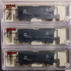 Trains|Atlas 5610 N Scale Missouri Pacific 2-Bay Offset Hopper Cars (Set of 3) - Model Train Junction: Quality Parts and Art Supplies