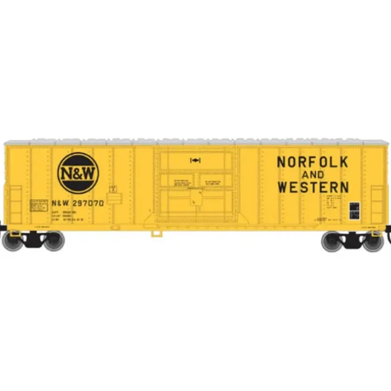 Trains|Atlas 30062 N Scale N&W 50' FGE Boxcar #297070 - Model Train Junction: Quality Parts and Art Supplies
