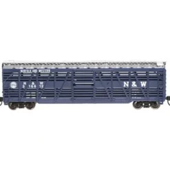 Trains|Atlas 35423 N Scale N&W 50' Stock Car #3 - Model Train Junction: Quality Parts and Art Supplies