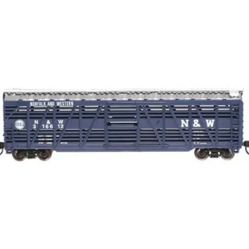 Trains|Atlas 35423 N Scale N&W 50' Stock Car #3 - Model Train Junction: Quality Parts and Art Supplies