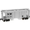 Trains|Atlas 31962 N Scale N&W PS2 Covered Hopper #291590 - Model Train Junction: Quality Parts and Art Supplies