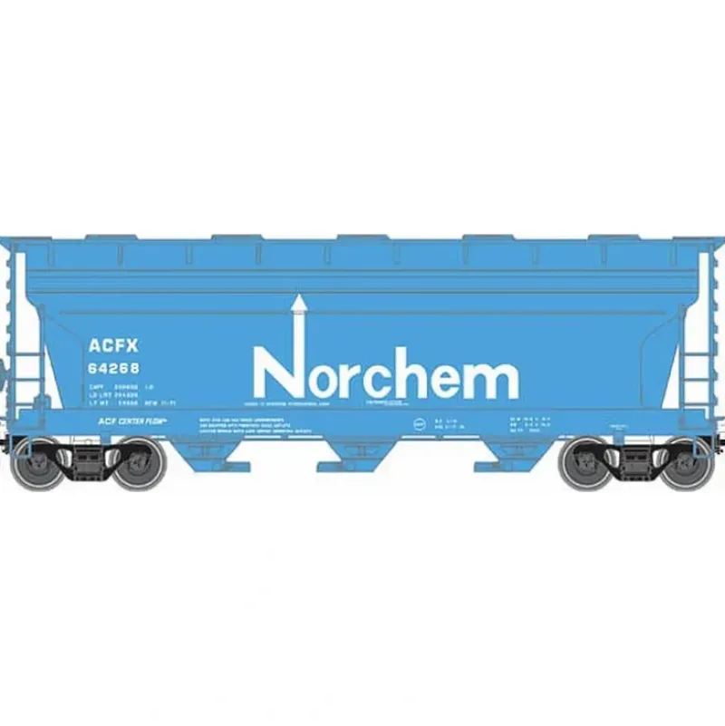 Trains|Atlas 50000284 N Scale Norchem ACF Covered Hopper - Model Train Junction: Quality Parts and Art Supplies