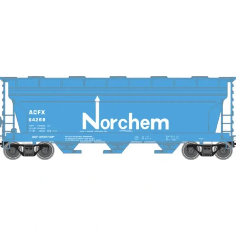 Trains|Atlas 50000283 N Scale Norchem ACF Covered Hopper - Model Train Junction: Quality Parts and Art Supplies