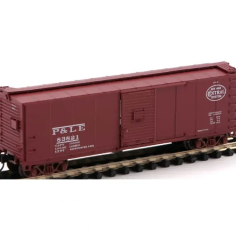 Trains|Atlas 45836 N Scale P&LE Steel Rebuilt Boxcar #83821 - Model Train Junction: Quality Parts and Art Supplies