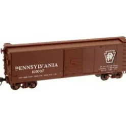 Trains|Atlas 45850 N Scale PRR Steel Rebuilt Boxcar #104888 - Model Train Junction: Quality Parts and Art Supplies
