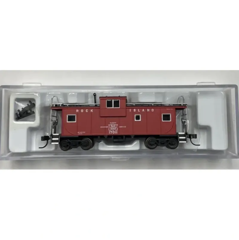 Trains|Atlas 50000303 N Scale RI Ext. Vision Caboose #17011 - Model Train Junction: Quality Parts and Art Supplies
