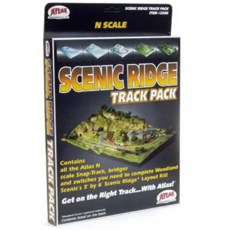 Trains|Atlas 2588 N Scale Scenic Ridge Track Pack - Model Train Junction: Quality Parts and Art Supplies