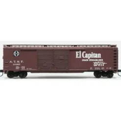 Trains|Atlas 36273 N Scale SF'El Capitan'50' Double Door Boxcar #3 - Model Train Junction: Quality Parts and Art Supplies