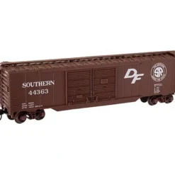 Trains|Atlas 36411 N Scale SOU 50' Double Door Boxcar #44363 - Model Train Junction: Quality Parts and Art Supplies