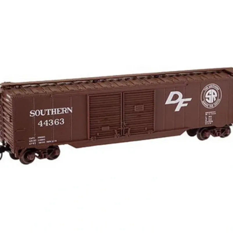 Trains|Atlas 36411 N Scale SOU 50' Double Door Boxcar #44363 - Model Train Junction: Quality Parts and Art Supplies
