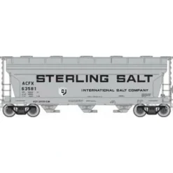 Trains|Atlas 50000541 N Scale Sterling Salt ACF 3560 Covered Hopper #63613 - Model Train Junction: Quality Parts and Art Supplies