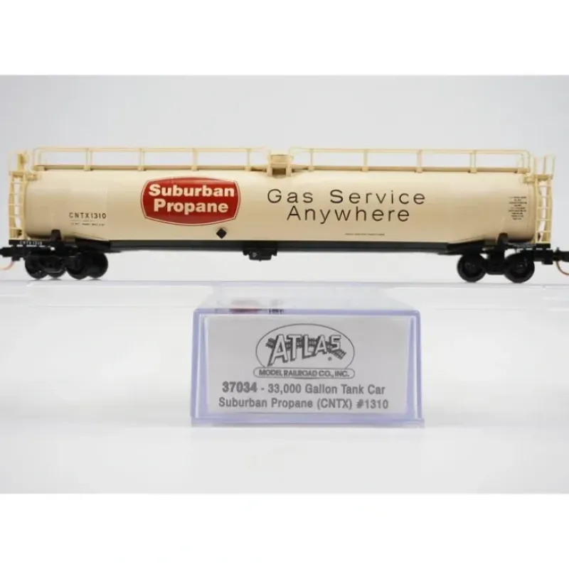 Trains|Atlas 37034 N Scale Suburban 33,000 Gallon Tankcar #4 - Model Train Junction: Quality Parts and Art Supplies