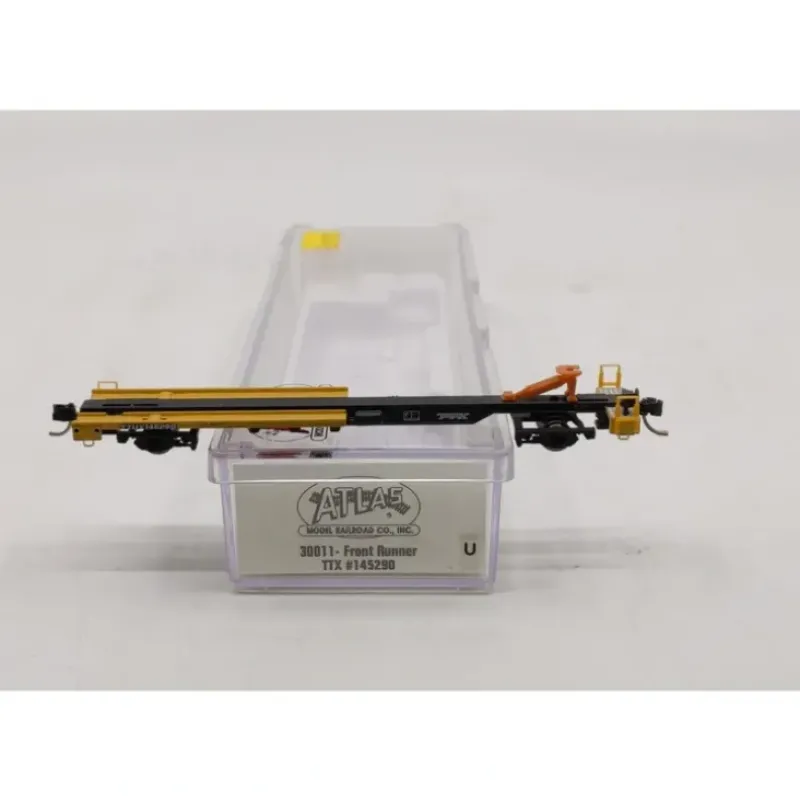 Trains|Atlas 30011 N Scale TTX Front Runner With Trailer #145290 LN/Box - Model Train Junction: Quality Parts and Art Supplies