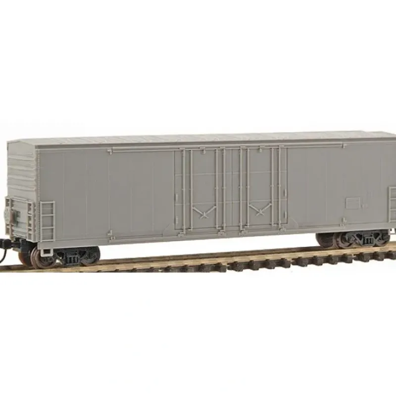Trains|Atlas 31000 N Scale Undecorated 53' Evans Double Door Boxcar - Model Train Junction: Quality Parts and Art Supplies