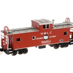 Trains|Atlas 43131 N Scale W&LE Cupola Caboose #518514 - Model Train Junction: Quality Parts and Art Supplies
